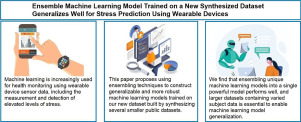 Ensemble machine learning model trained on a new synthesized dataset generalizes well for stress prediction using wearable devices