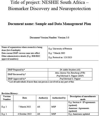 A data management plan for the NESHIE observational study