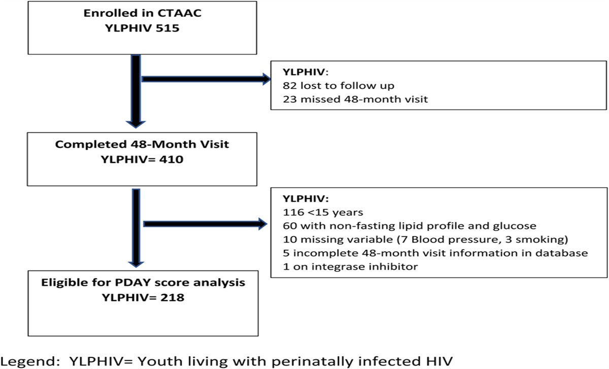 The Determinants of Elevated Pathobiological Determination of Atherosclerosis in Youth Risk Score in Perinatally HIV-Infected Adolescents in South Africa