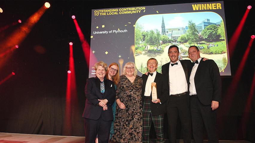 University wins Outstanding Contribution to the Local Community category at Times Higher Education Awards 2023