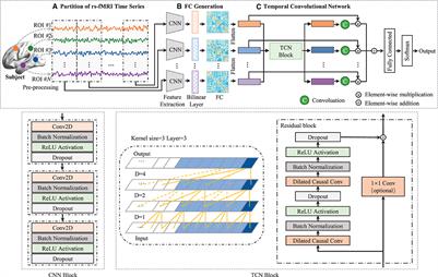 Dynamic functional connectivity analysis with temporal convolutional network for attention deficit/hyperactivity disorder identification