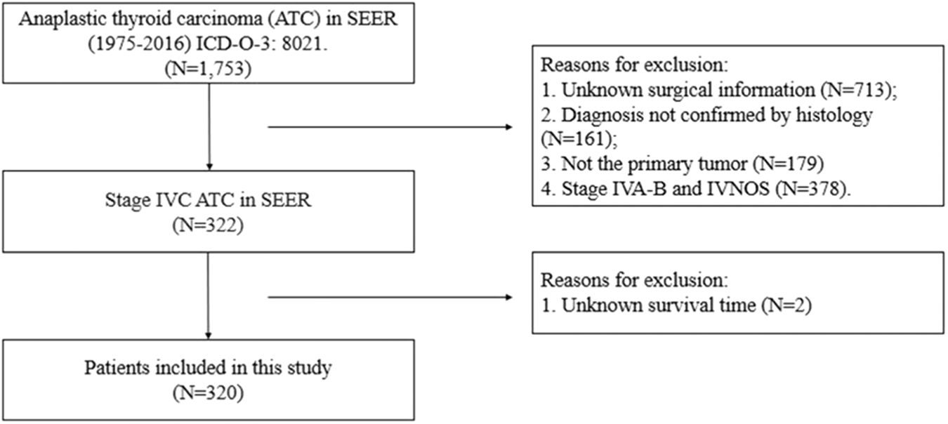 Surgery combined with adjuvant radiation and chemotherapy prolonged overall survival in stage IVC anaplastic thyroid cancer: a SEER-based analysis