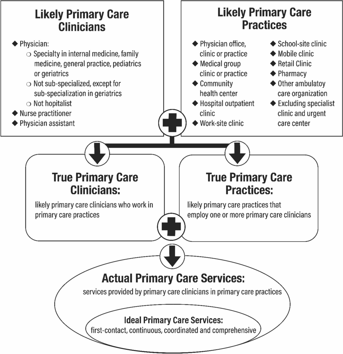 A Pragmatic Approach to Identifying and Profiling Primary Care Clinicians and Primary Care Practices in the USA