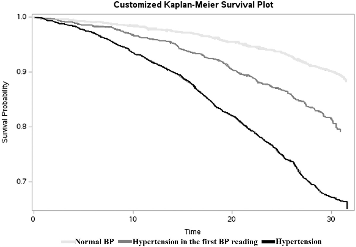Hypertension in the first blood pressure reading and the risk of cardiovascular disease mortality in the general population: findings from the prospective KORA study