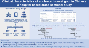 Clinical characteristics of adolescent-onset gout in Chinese: A hospital-based cross-sectional study