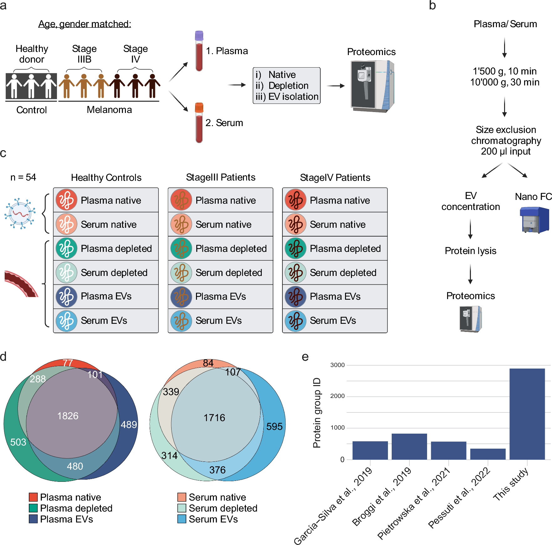 Size-exclusion chromatography combined with DIA-MS enables deep proteome profiling of extracellular vesicles from melanoma plasma and serum