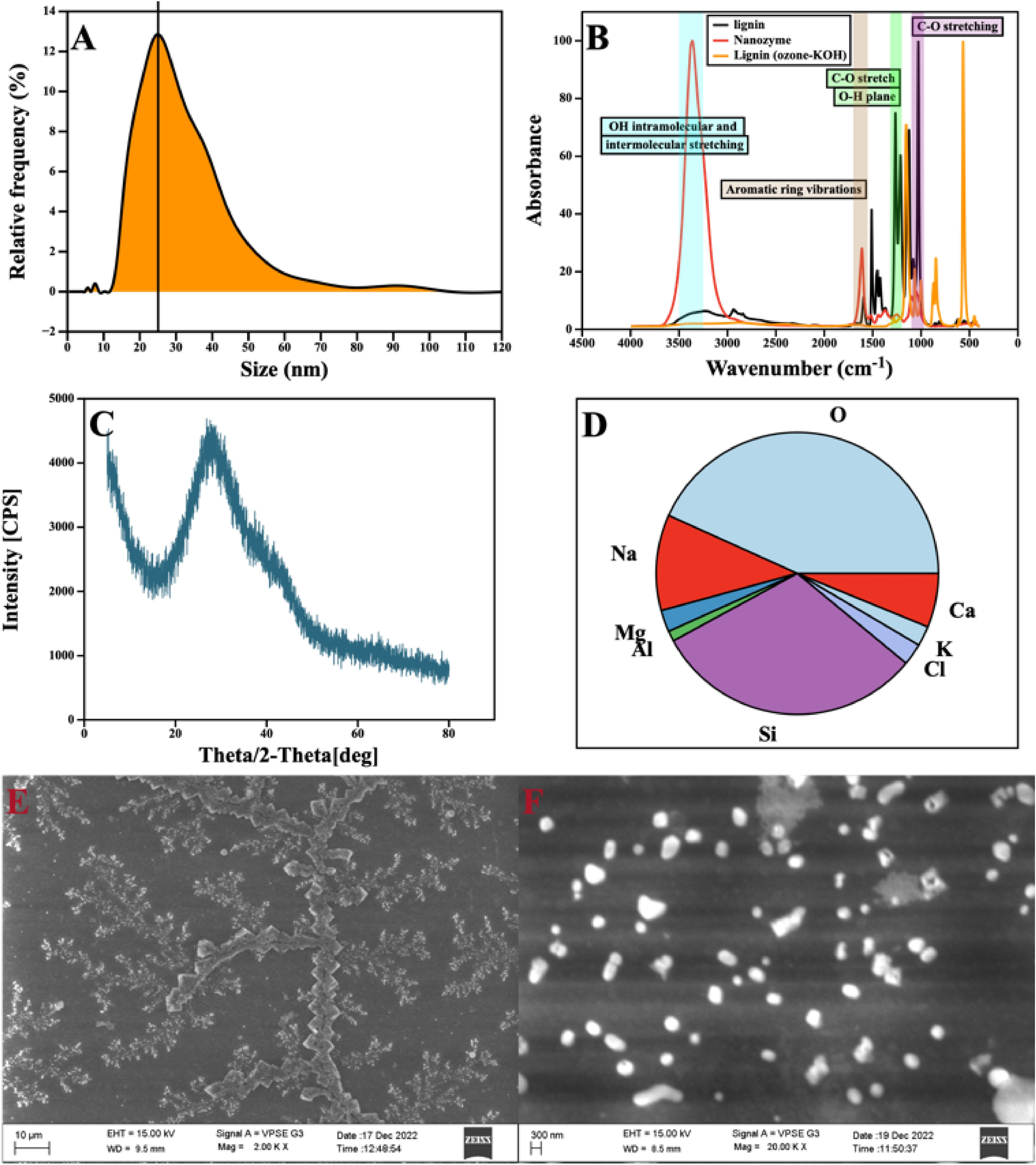 Peroxidase-mimetic colloidal nanozyme from ozone-oxidized lignocellulosic biomass for biosensing of H2O2 and bacterial contamination in water