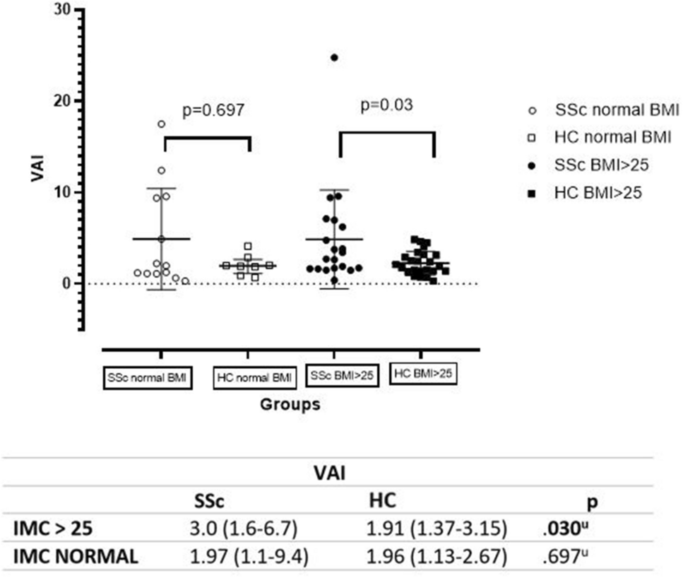 Influence of visceral adiposity on cardiovascular risk in patients with systemic sclerosis