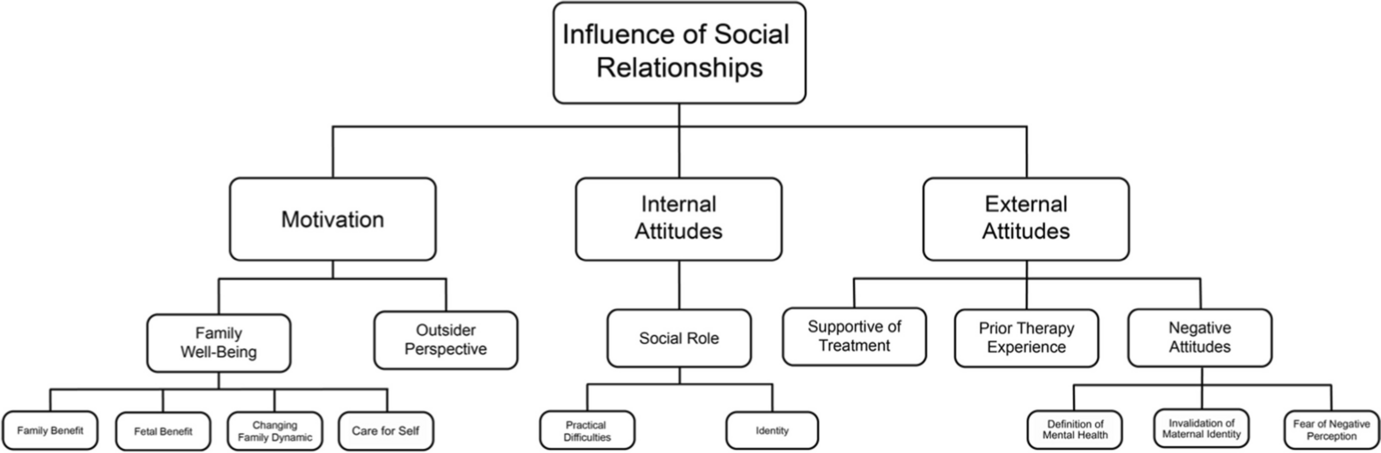 A Qualitative Content Analysis of Social Influences on Mental Health Care Seeking Considerations Among Pregnant Latines