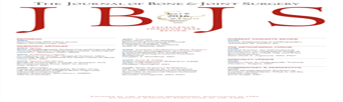 What’s Important: The Journal of Bone & Joint Surgery. A Critical Pillar of Our Field
