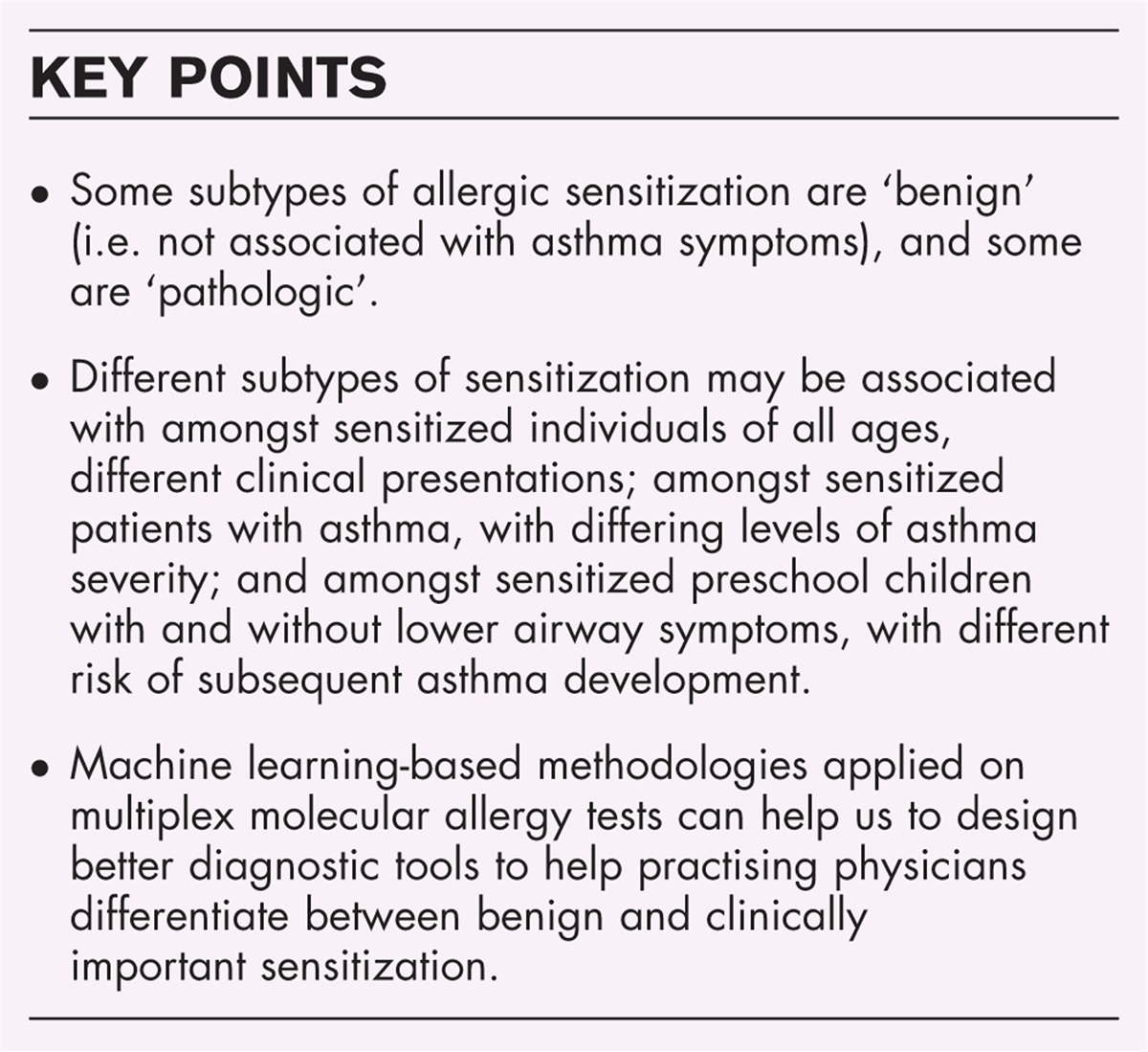 Understanding the heterogeneity of childhood allergic sensitization and its relationship with asthma