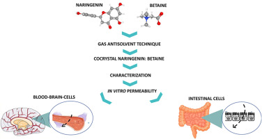 Synthesis of naringenin-betaine cocrystal by gas antisolvent technique and cell models for in vitro permeation studies