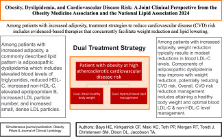 Obesity, dyslipidemia, and cardiovascular disease: A joint expert review from the Obesity Medicine Association and the National Lipid Association 2024
