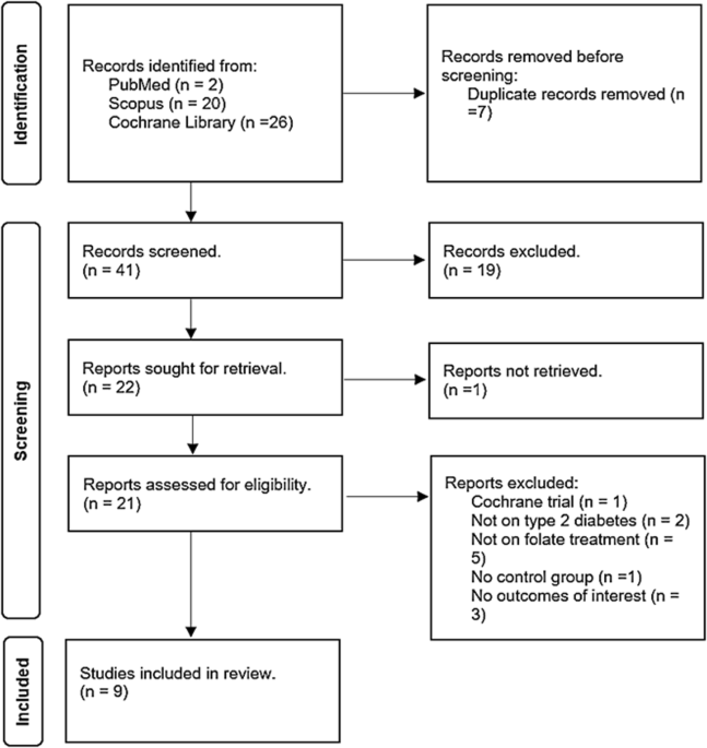 Folic acid supplementation on inflammation and homocysteine in type 2 diabetes mellitus: systematic review and meta-analysis of randomized controlled trials