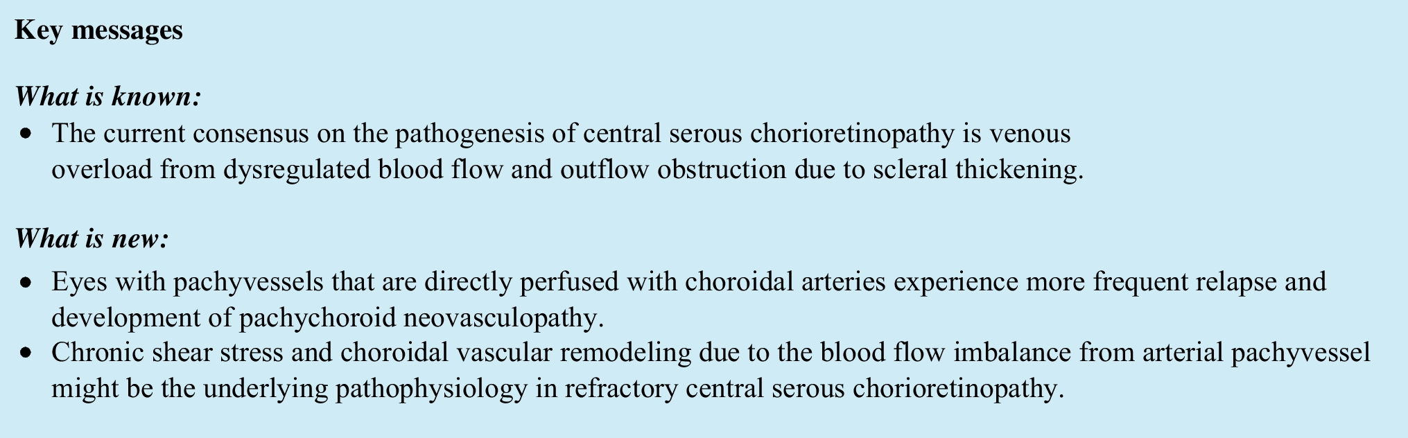 Choroidal arterial abnormality in central serous chorioretinopathy
