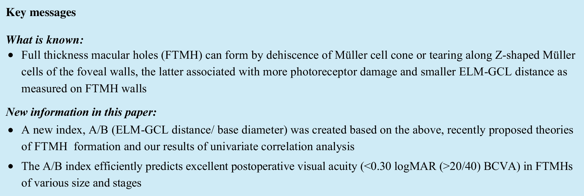 Prediction of long-term visual outcome of idiopathic full-thickness macular hole surgery using optical coherence tomography parameters that estimate potential preoperative photoreceptor damage