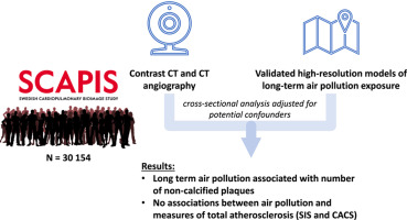 Long-term ambient air pollution and coronary atherosclerosis: Results from the Swedish SCAPIS study