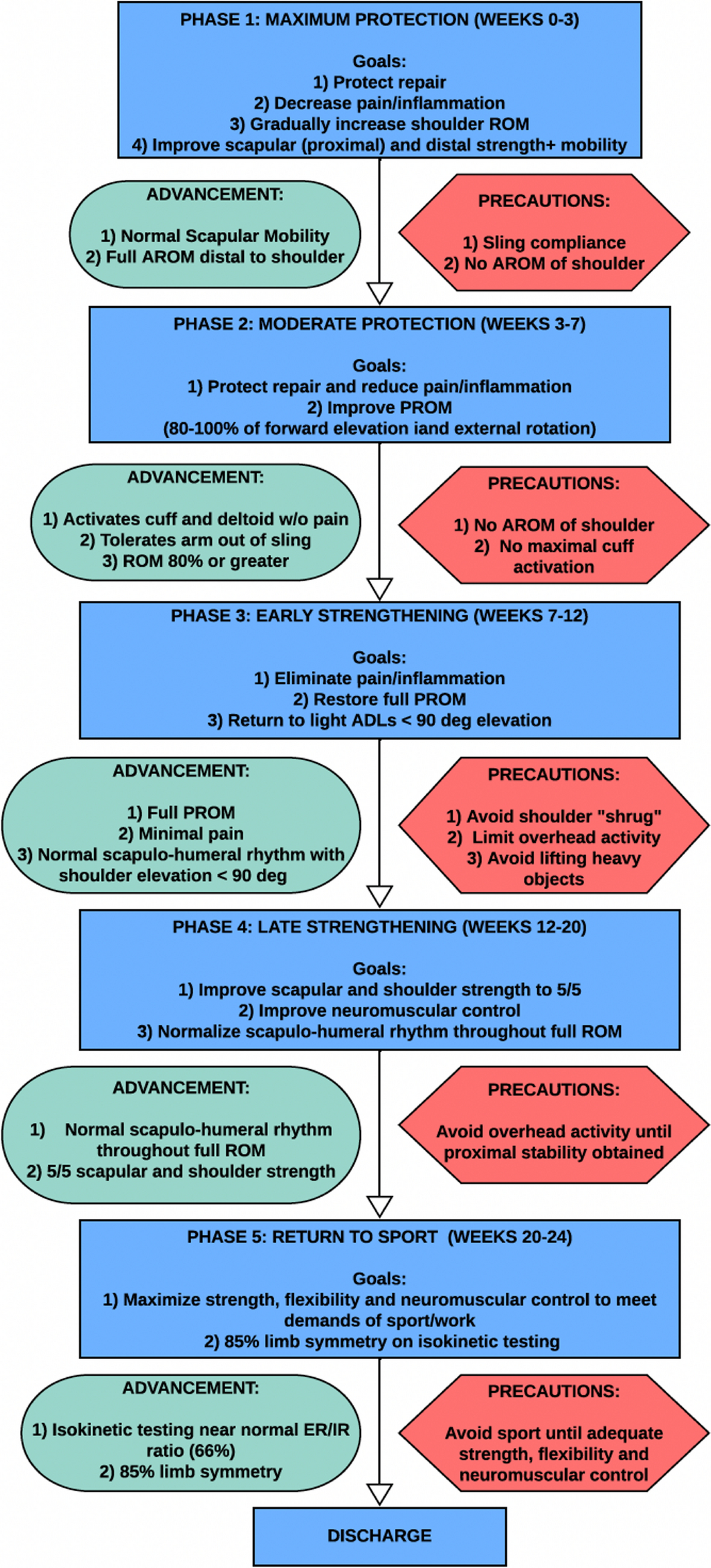 Current Evidence Based Recommendations on Rehabilitation following Arthroscopic Shoulder Surgery: Rotator Cuff, Instability, Superior Labral Pathology, and Adhesive Capsulitis