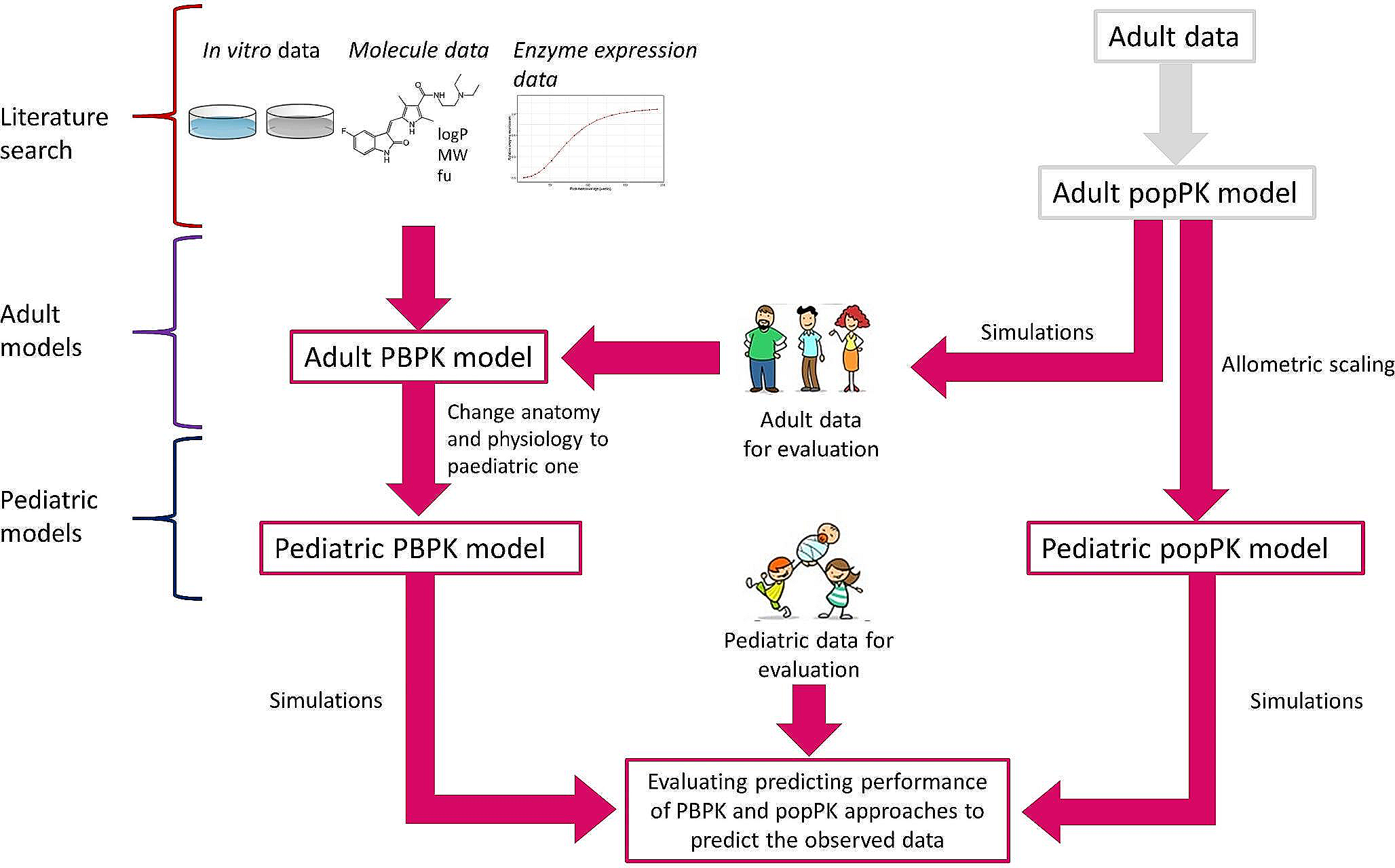 Physiologically-based pharmacokinetic models versus allometric scaling for prediction of tyrosine-kinase inhibitor exposure from adults to children