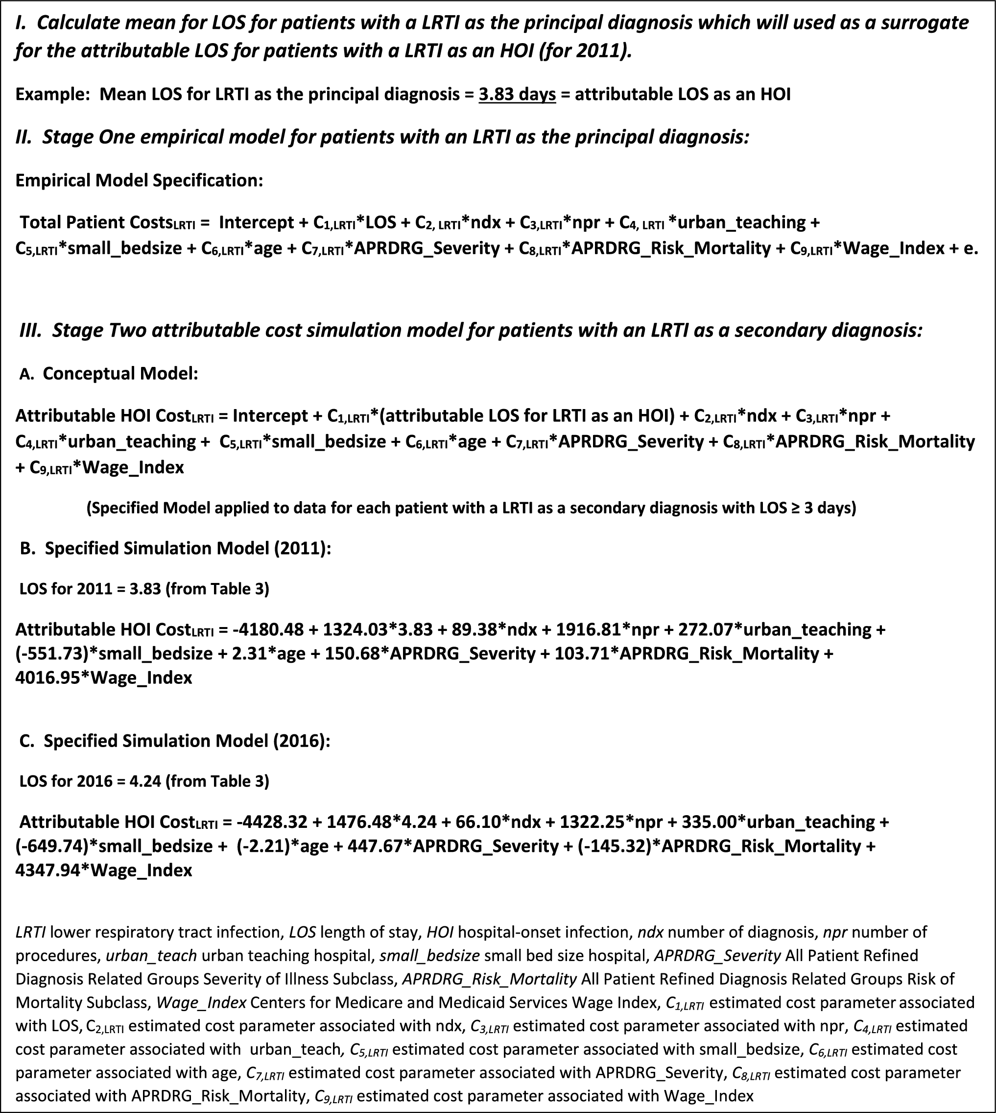 Measuring the Direct Medical Costs of Hospital-Onset Infections Using an Analogy Costing Framework