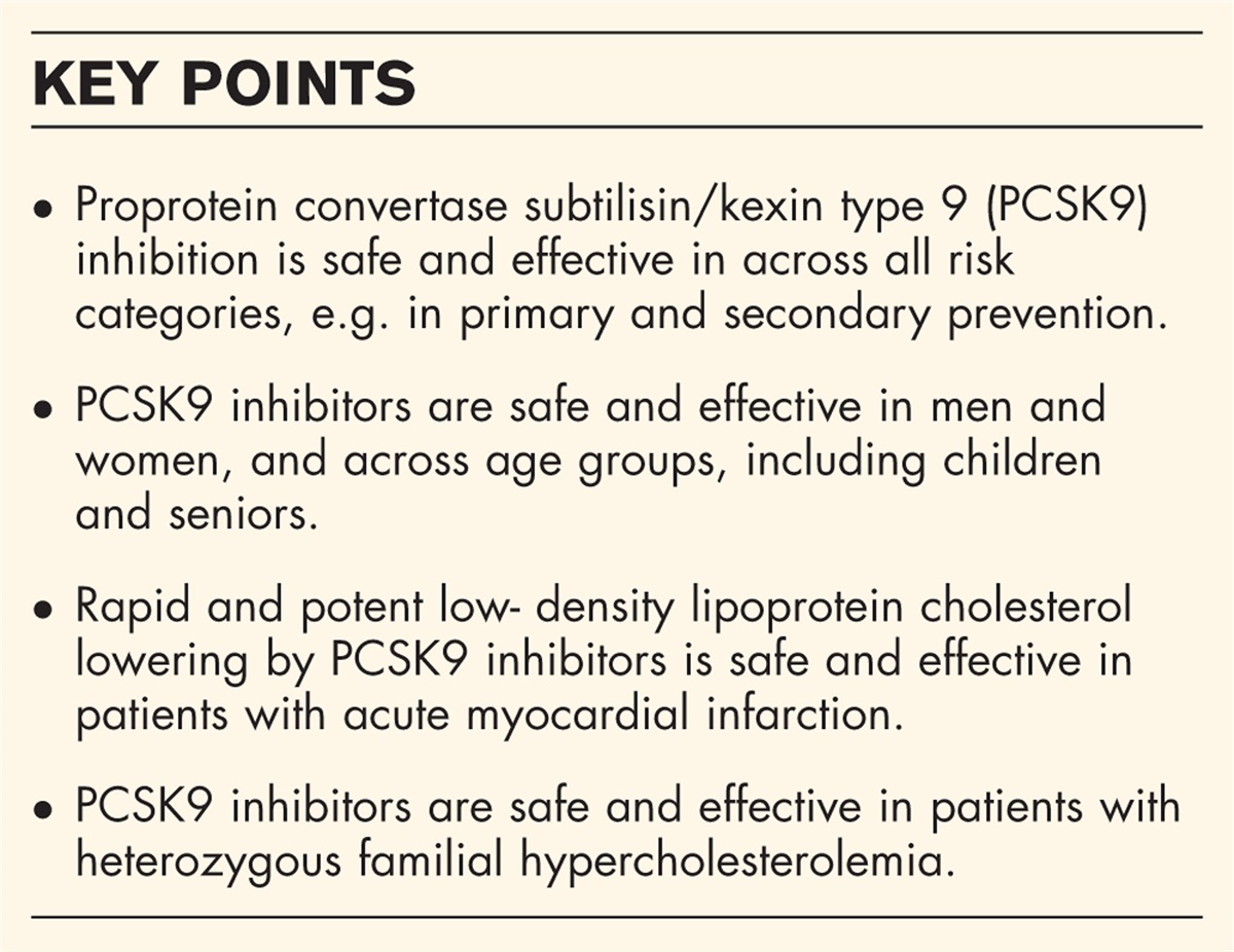 Proprotein convertase subtilisin/kexin type 9-inhibition across different patient populations