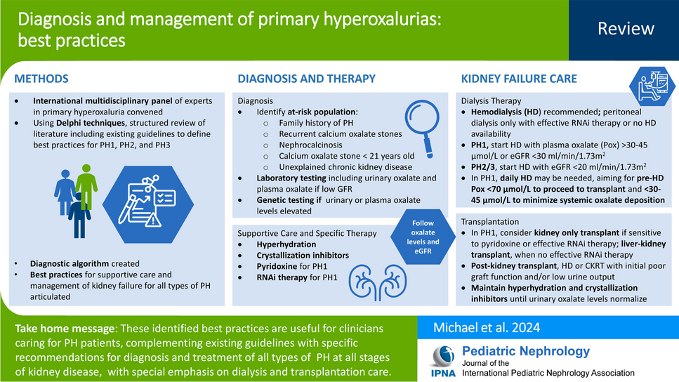 Diagnosis and management of primary hyperoxalurias: best practices