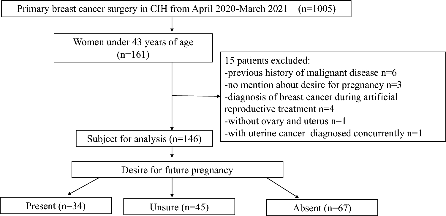 Desire for pregnancy and fertility preservation in young patients with breast cancer