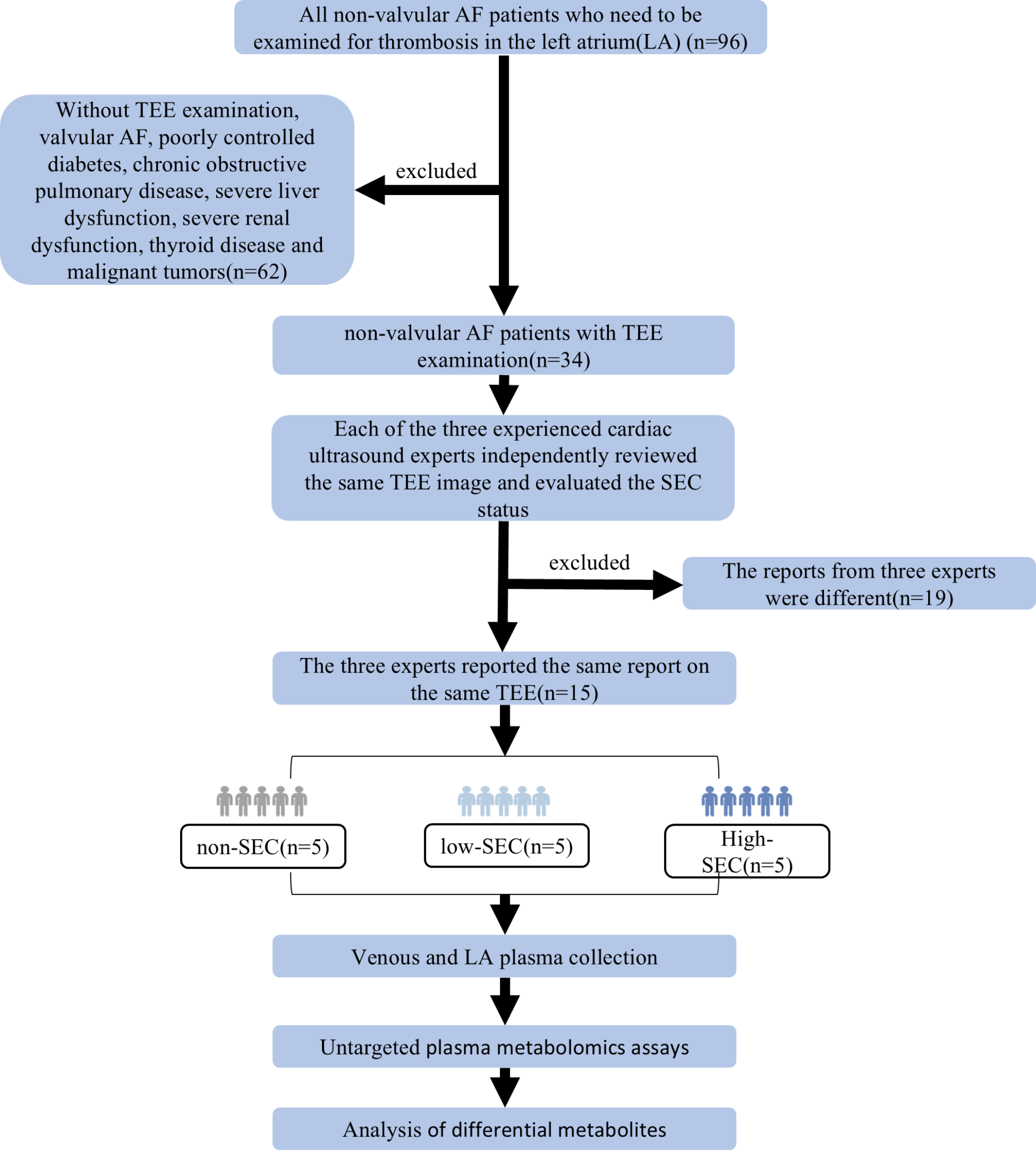 Plasma metabolomic characteristics of atrial fibrillation patients with spontaneous echo contrast