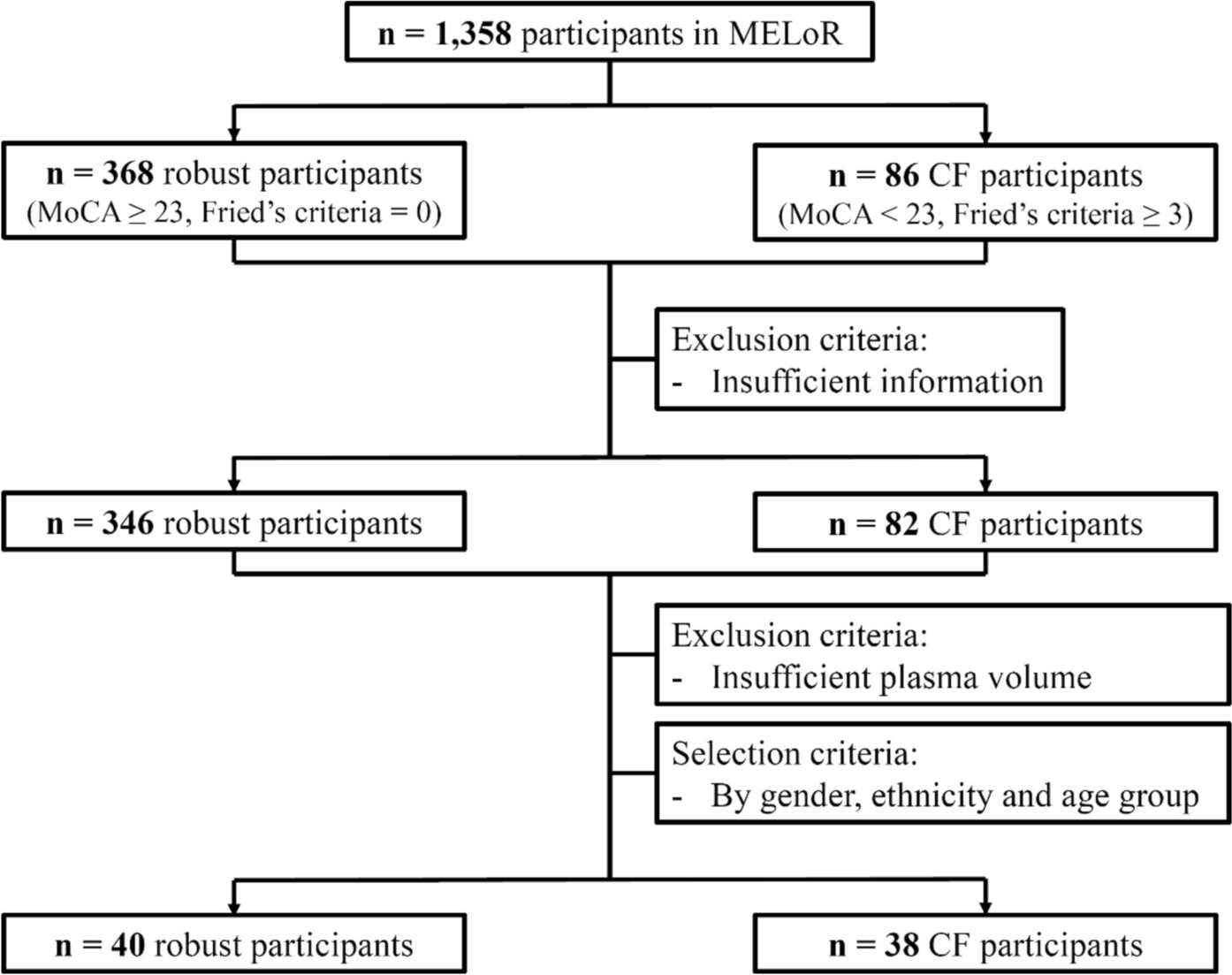 Differential proteomic profiles between cognitive frail and robust older adults from the MELoR cohort