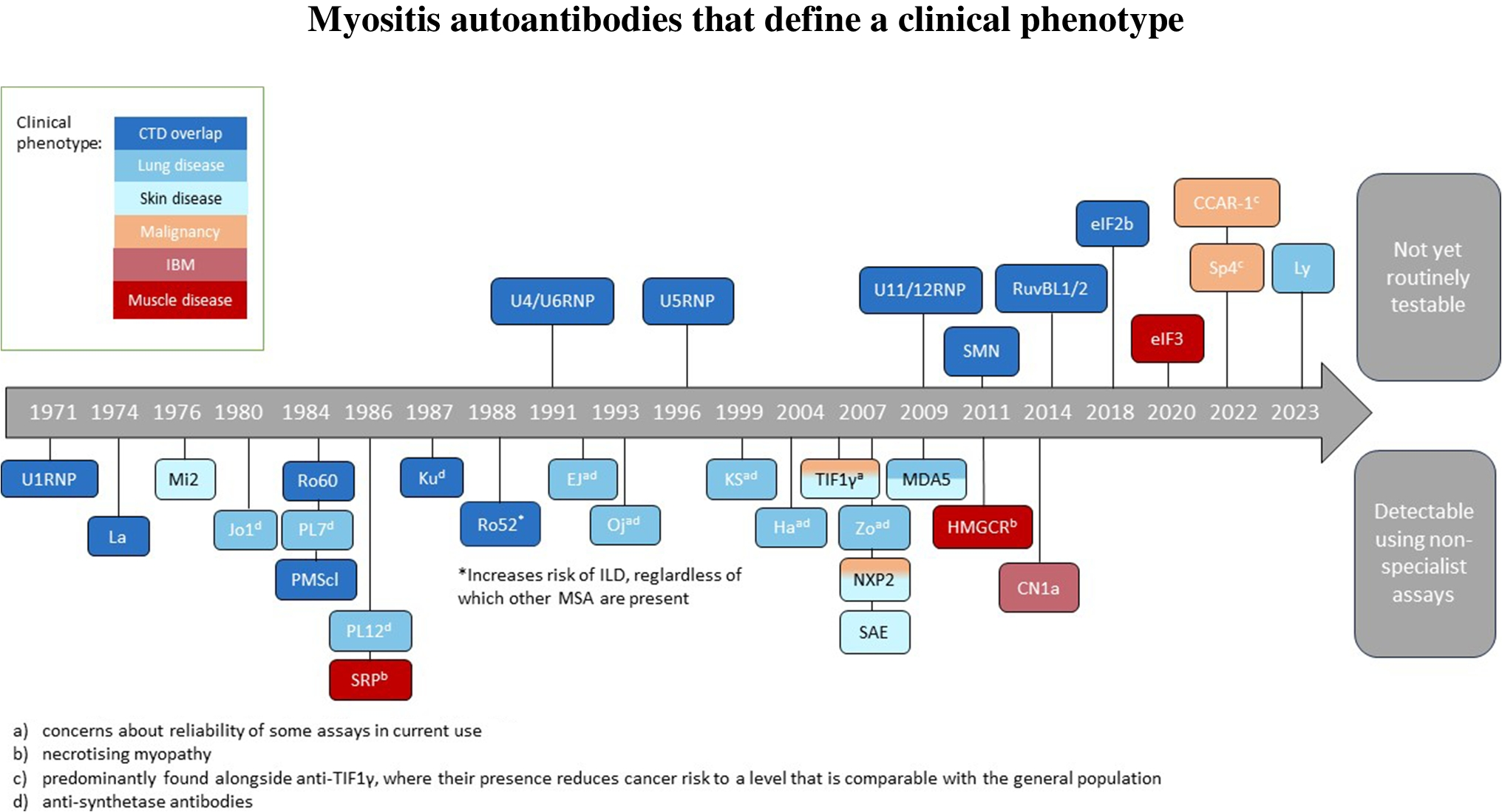 Newer Autoantibodies and Laboratory Assessments in Myositis