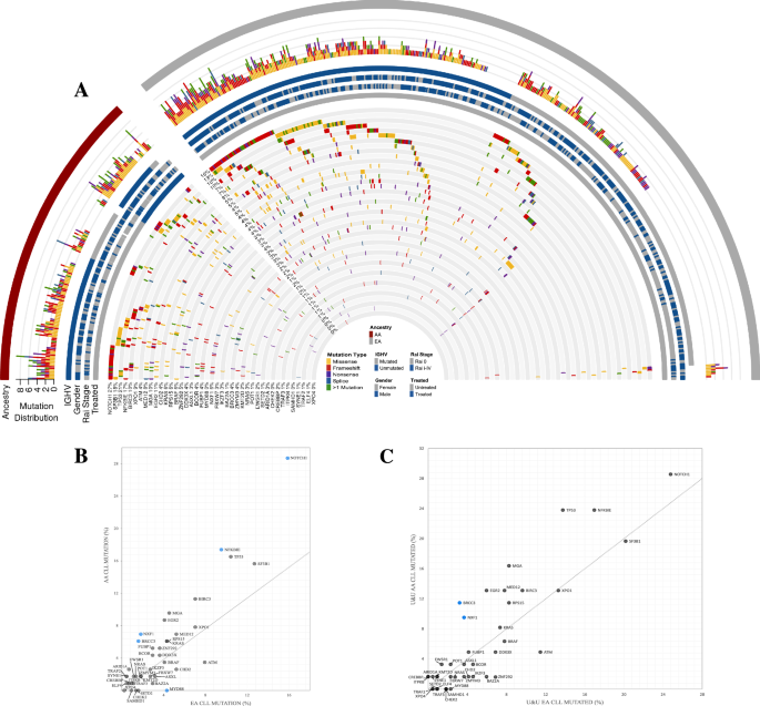 Genomic characterization of chronic lymphocytic leukemia in patients of African ancestry