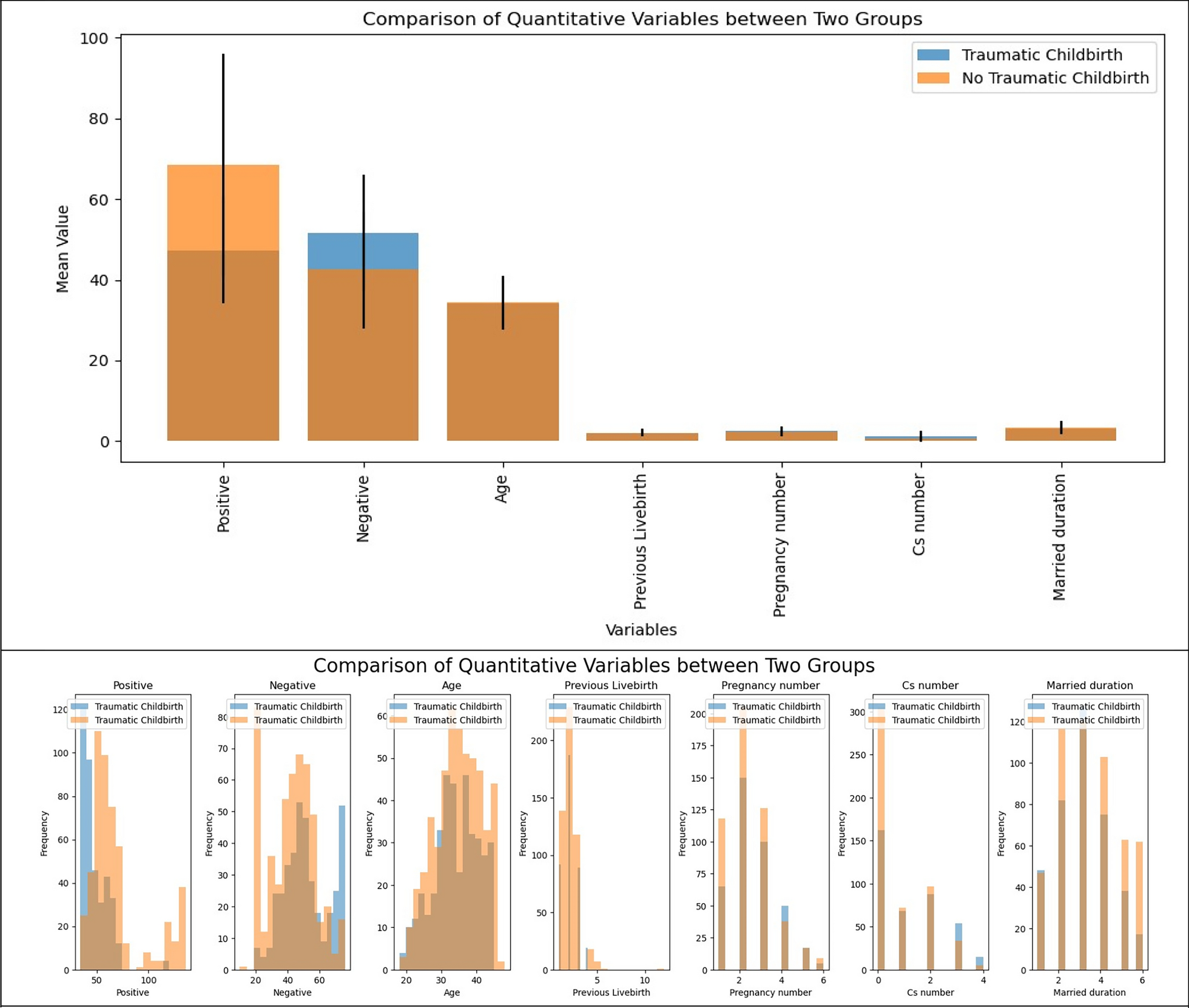 Machine learning analysis of the relationships between traumatic childbirth experience with positive and negative fertility motivations in Iran in a community-based sample