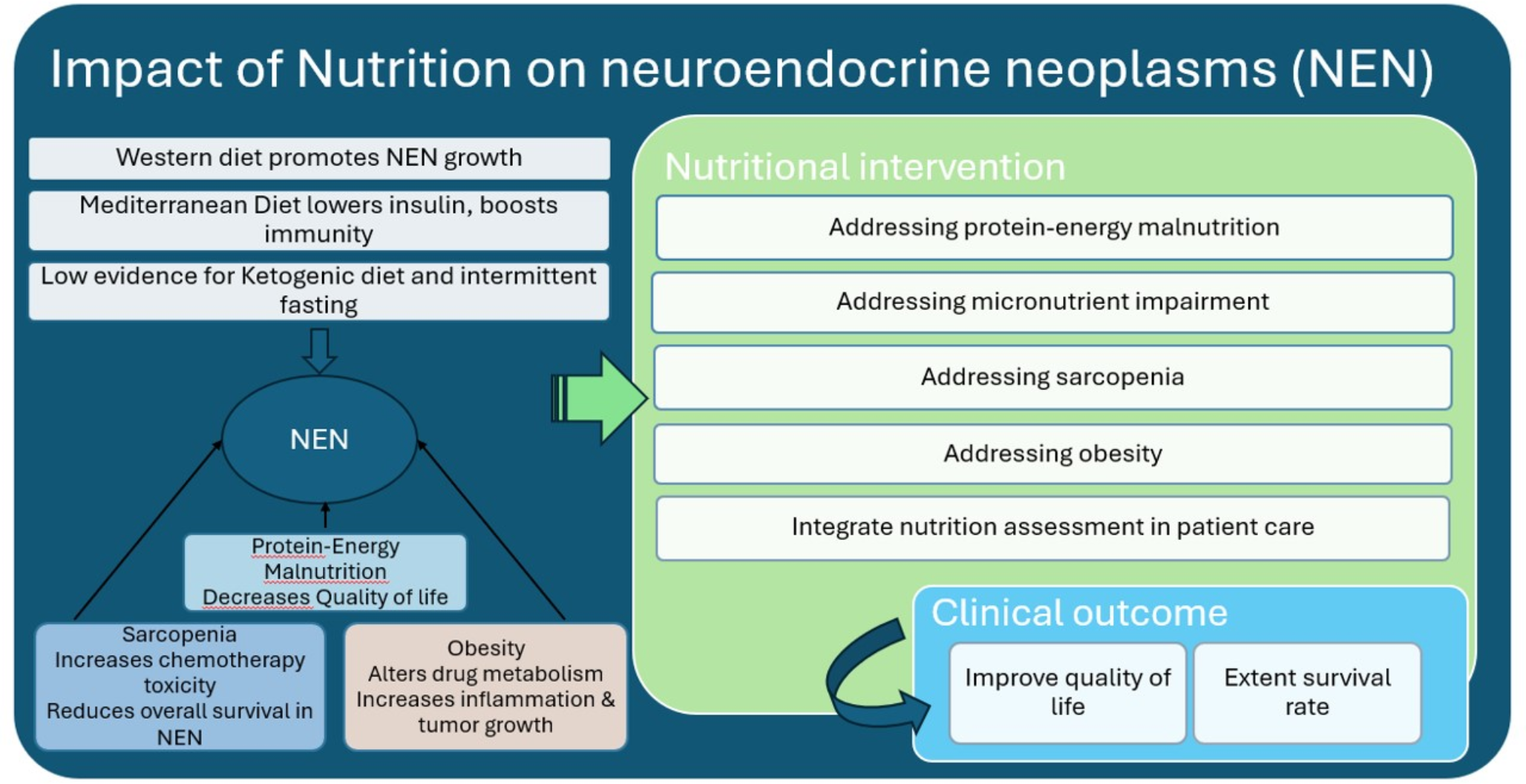 Nutritional aspects in neuroendocrine neoplasms. bridging the gap between dietary interventions and cancer care strategies: a scoping review