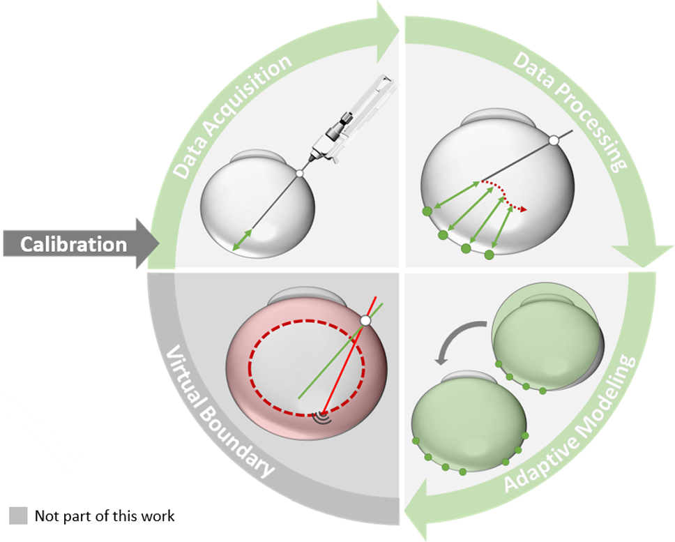 Intraoperative adaptive eye model based on instrument-integrated OCT for robot-assisted vitreoretinal surgery