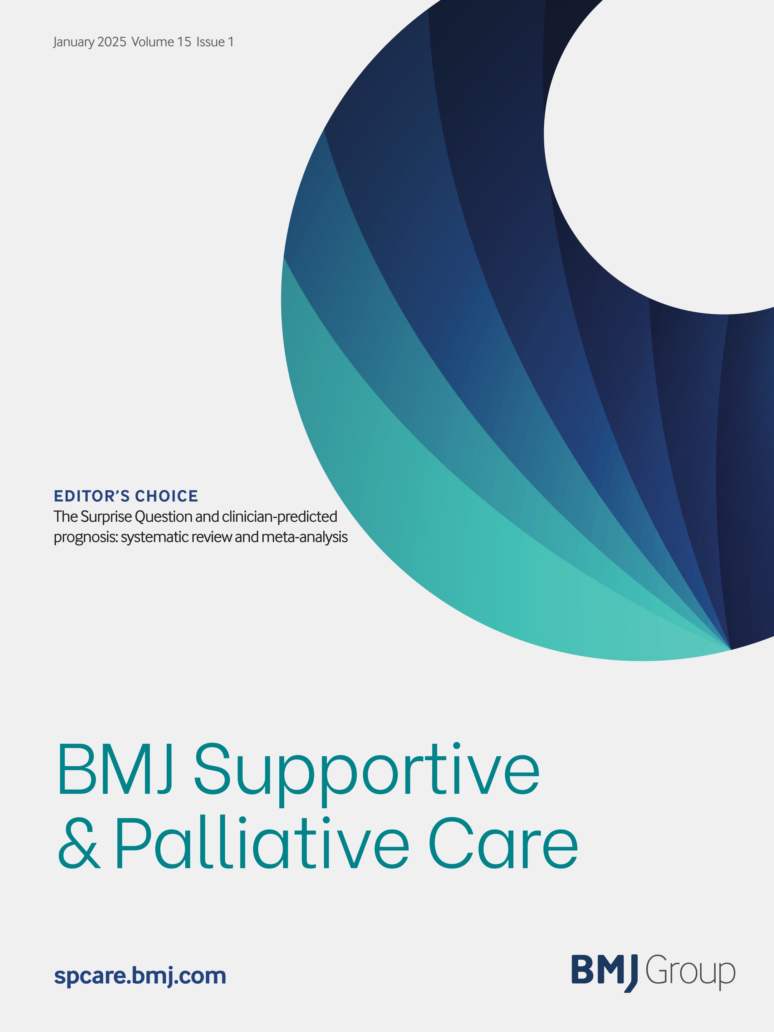 Spiritual assessment in palliative care: multicentre study