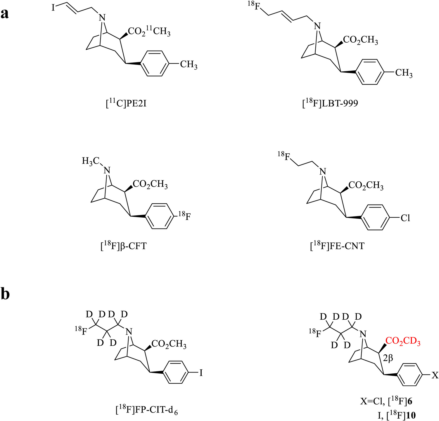 Development of F-Labeled Deuterated Tropane Derivatives with High Metabolic Stability for PET Imaging of the Dopamine Transporter