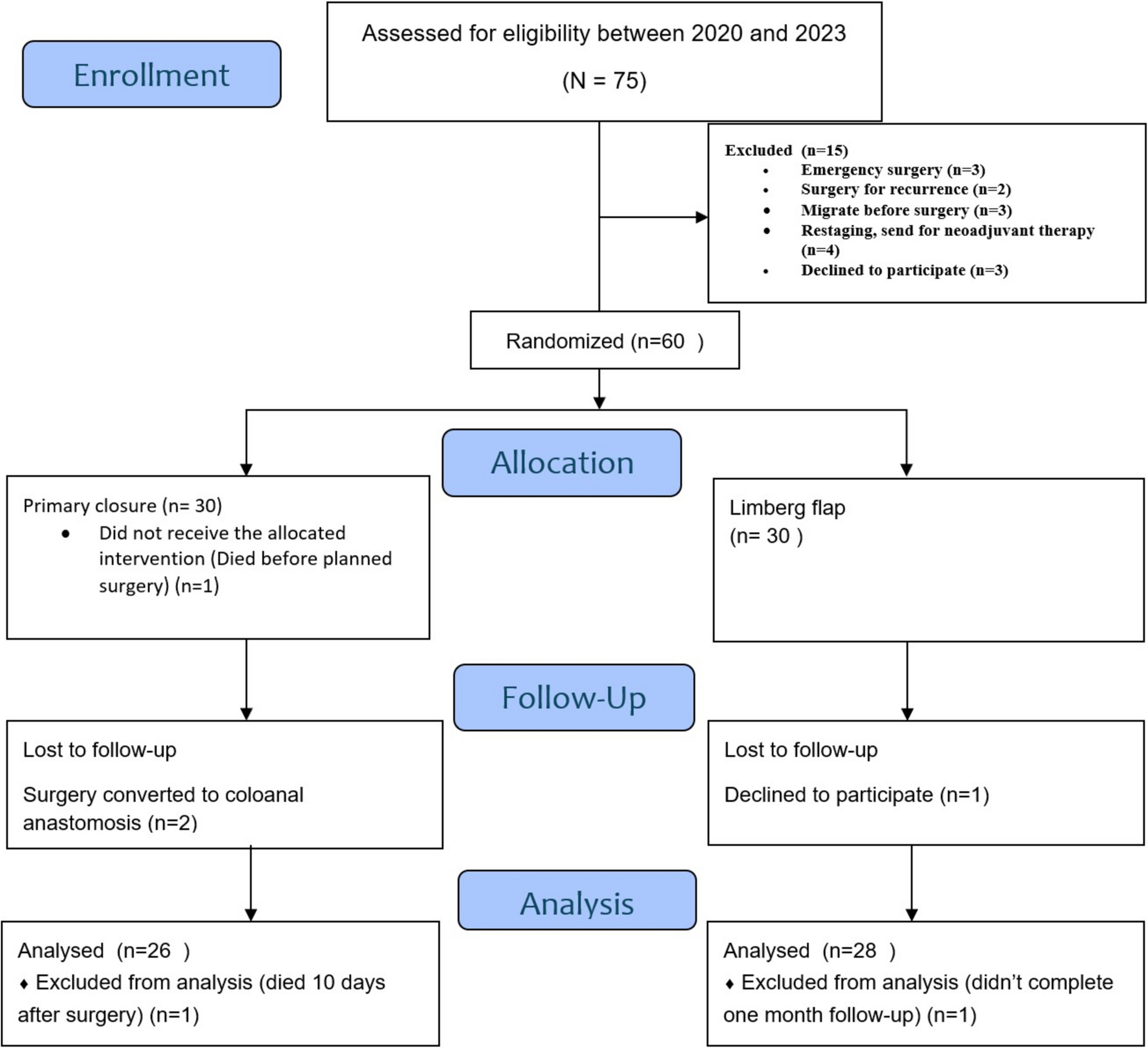 “Impact of Limberg Flap Reconstruction Following Abdominoperineal Resection: A Randomized Controlled Trial.”