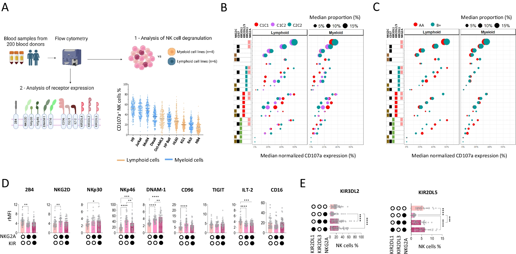 Molecular Interactions Between NK Cells and Acute Leukemic Cells: KIR2DL5 Drastically Limits NK Cell Responses