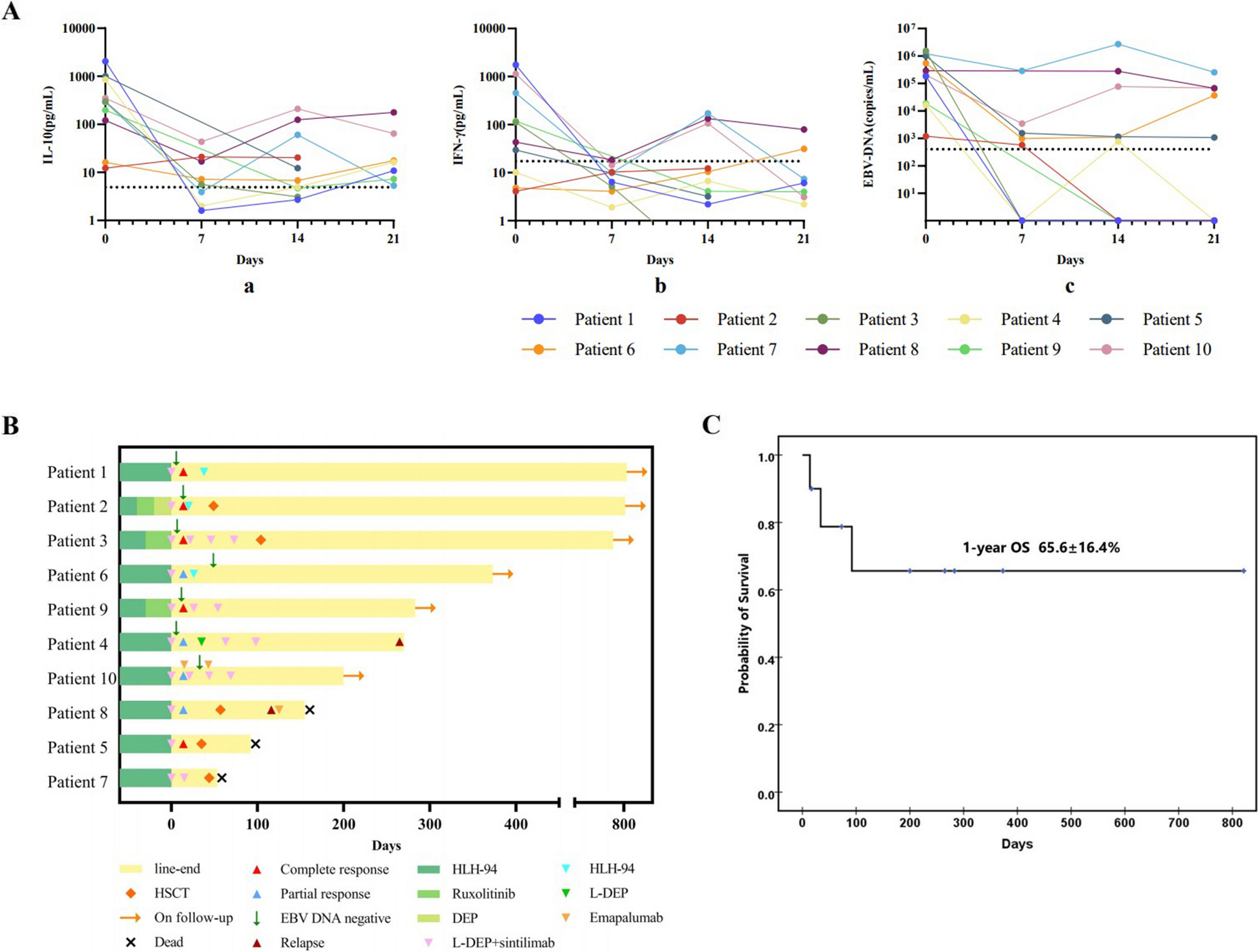 Pilot Study of Anti-PD-1 Antibody Combined with L-DEP Regimens in the Treatment of Relapsed/Refractory EBV-HLH in Children