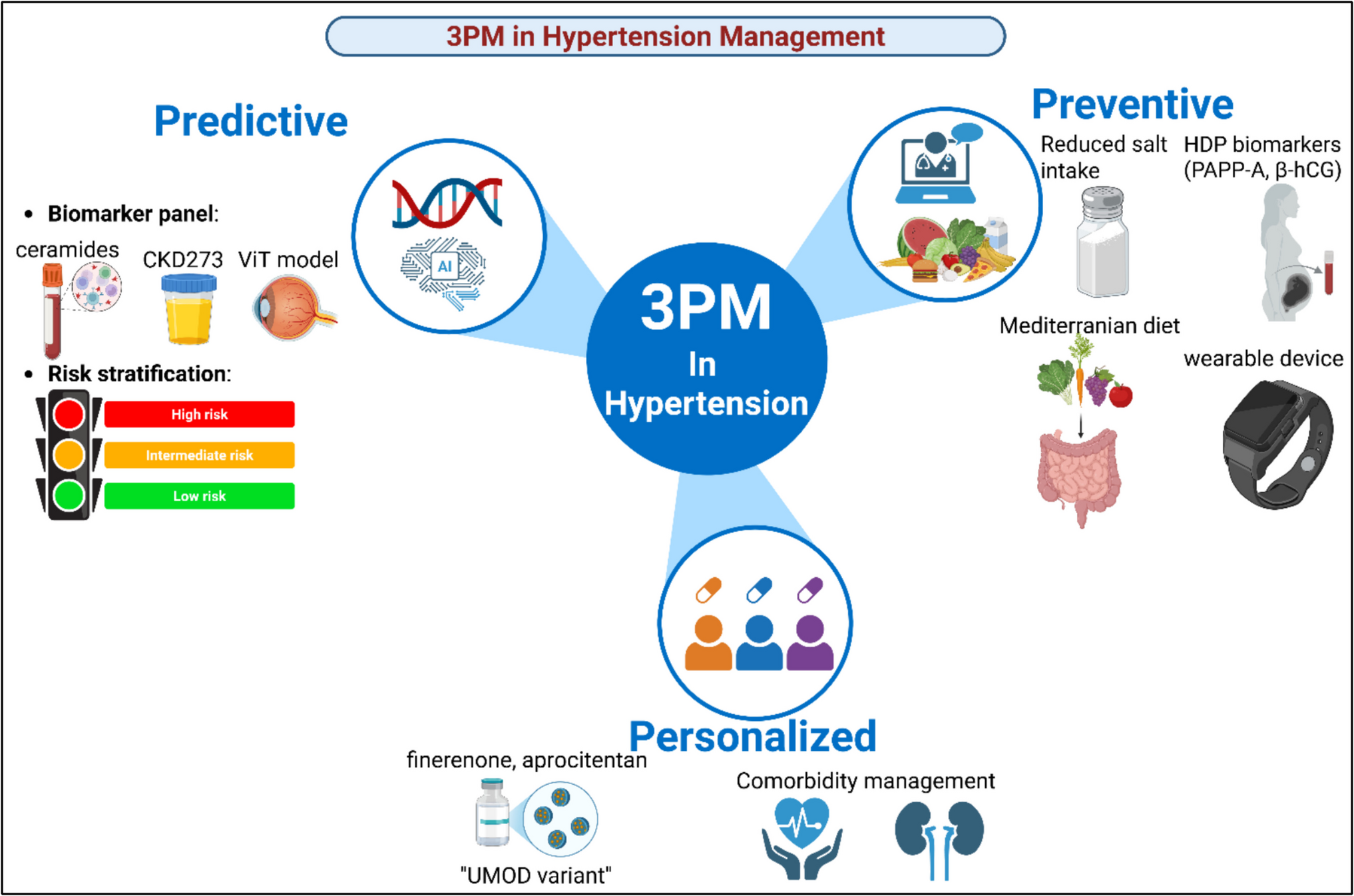 The use of predictive, preventive, and personalized medical approaches to optimize hypertension management