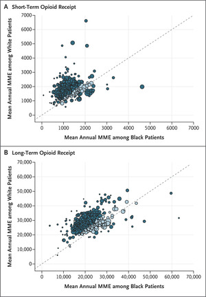 Racial Inequality in Prescription Opioid Receipt — Role of Individual Health Systems