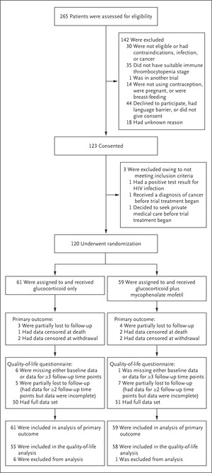 Mycophenolate Mofetil for First-Line Treatment of Immune Thrombocytopenia