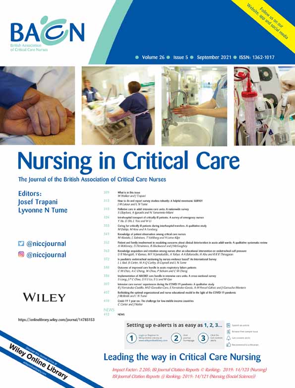 Knowledge, barriers, and training needs of nurses working in delirium care