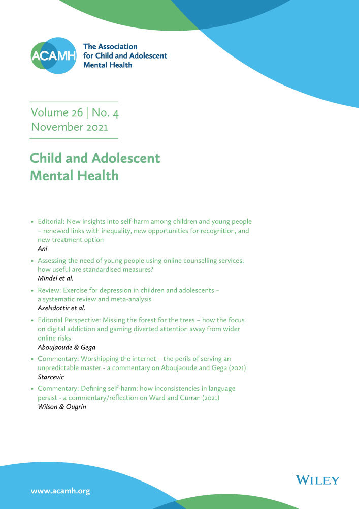 Parental perception of mental health needs in young children