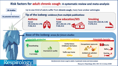 Risk factors for chronic cough in adults: A systematic review and meta‐analysis