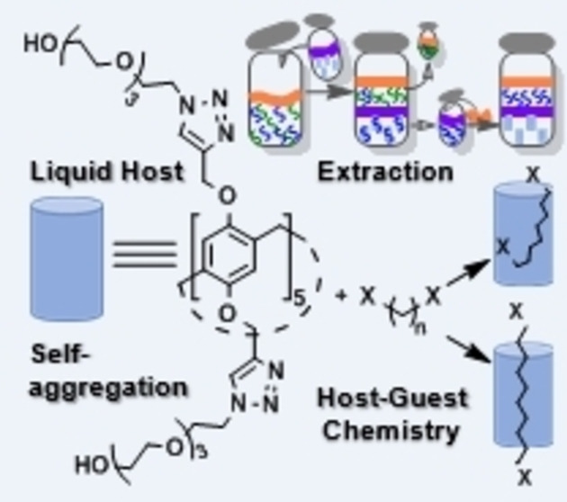 Aggregation Mode, Host‐Guest Chemistry in Water, and Extraction Capability of an Uncharged, Water‐Soluble, Liquid Pillar[5]arene Derivative