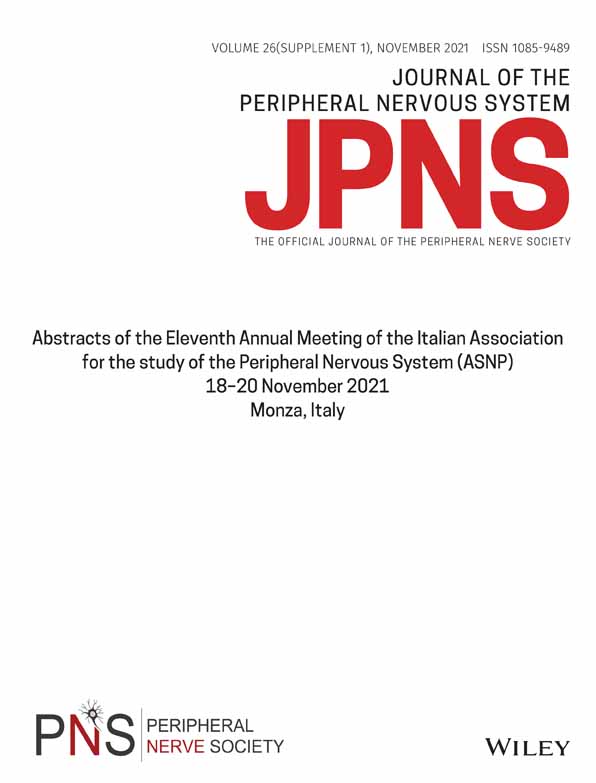 Abstracts of the Eleventh Annual Meeting of the Associazione Italiana Sistema Nervoso Periferico (ASNP)