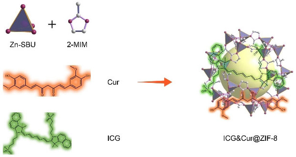 One‐pot synthesis of ICG&Cur@ZIF‐8 nanocomposites with pH‐controlled drug delivery and good photothermal performance