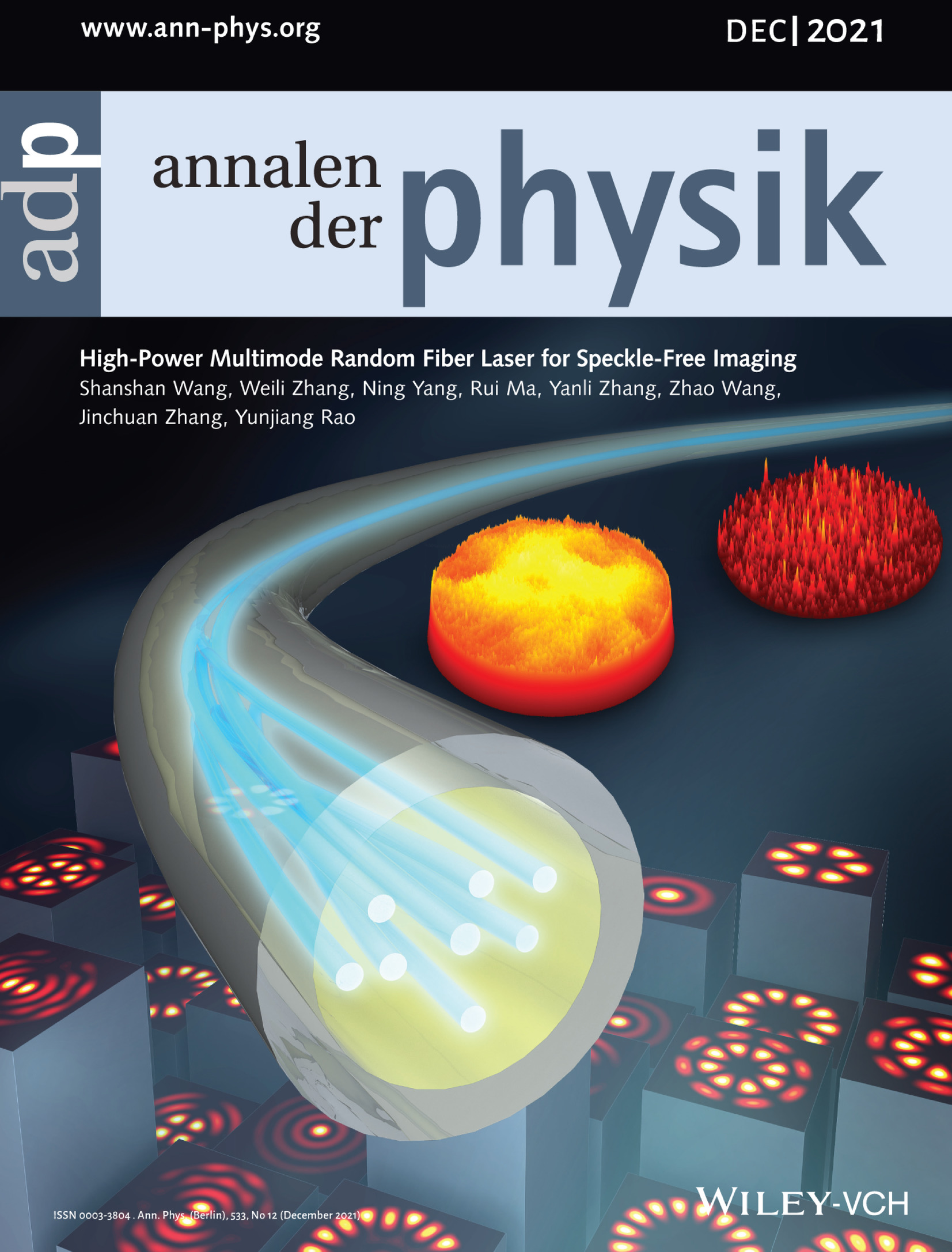 High‐Power Multimode Random Fiber Laser for Speckle‐Free Imaging (Ann. Phys. 12/2021)