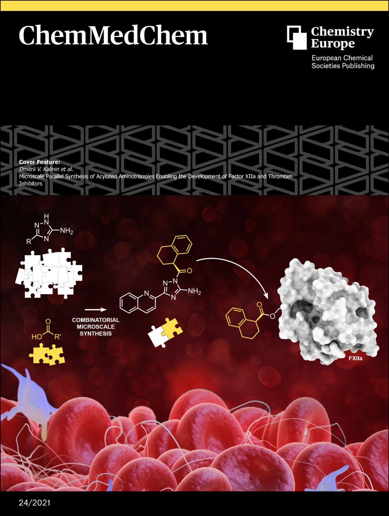 Cover Feature: Microscale Parallel Synthesis of Acylated Aminotriazoles Enabling the Development of Factor XIIa and Thrombin Inhibitors (ChemMedChem 24/2021)